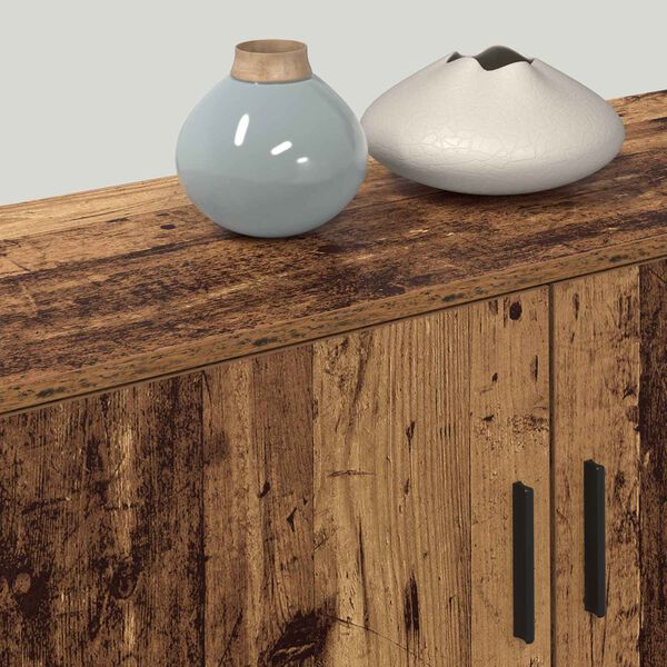 vidaXL Set Mobile TV da Parete 2 pcs Legno vecchio 100 x 34,5 x 40 cm