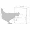 vidaXL Feeder per pollo Argento 20 x 25 x 35 cm Acciaio zincato