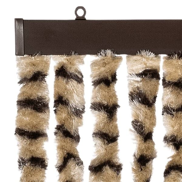 vidaXL Zanzariera Beige e Marrone 90x220 cm Ciniglia