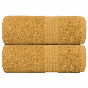 vidaXL Asciugamani FROGN 2 pz Oro 30x30 cm 360 g/m&sup2;