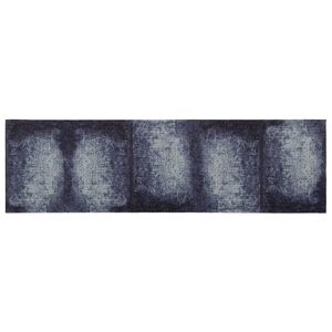 vidaXL Tappeto da Cucina Tenda blu 150 x 45 cm 100% Poliammide