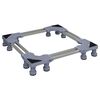 vidaXL Base per lavatrice Grigio 67 x 67 x 12 cm Acciaio inossidabile