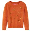 Maglione per Bambini Lavorato a Mano Arancione Bruciato 116