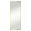vidaXL Specchio da Parete Dorato 40x100 cm Rettangolare