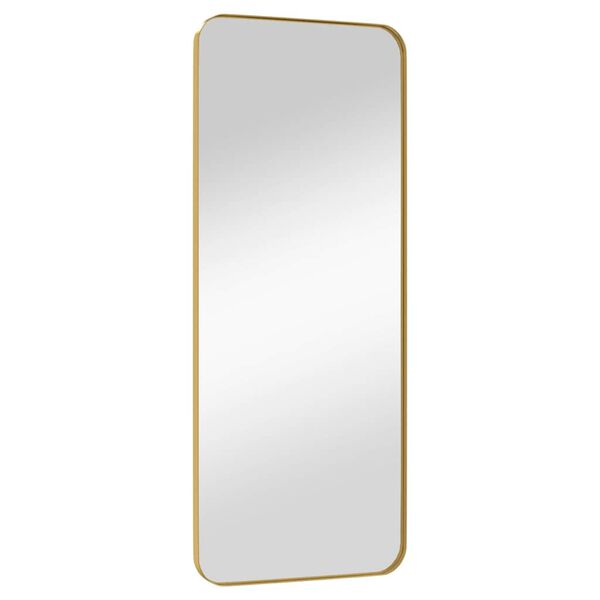 vidaXL Specchio da Parete Dorato 40x100 cm Rettangolare