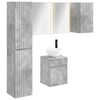 vidaXL Set di Armadi da Bagno 5 pcs Grigio Cemento 43 x 11,5 x 60,5 cm