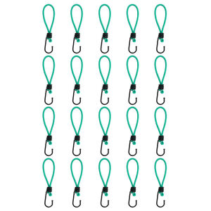 vidaXL Corde Elastiche con Ganci 20 pz 15 cm