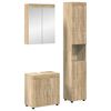 vidaXL Set di mobili per il bagno TULUM 3 pz Rovere Sonoma