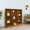 vidaXL Mobile Porta CD Rovere Fumo 100x23x89,5 cm in Legno Multistrato