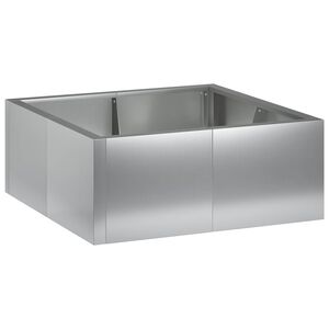 vidaXL Muro di contenimento 4 pz 100 x 100 x 30 cm Acciaio zincato