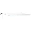 vidaXL Tenda retrattile manuale con LED Bianco 4 &times; 3 m
