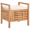 vidaXL Cassapanca 49x48x49 cm in Legno Massello di Noce