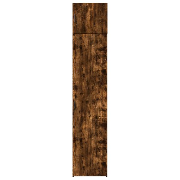 vidaXL Mobile Sottile Rovere Fumo 45x42,5x225 cm in Truciolato