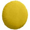 vidaXL Cuscini per Seduta 2 pcs Giallo &Oslash; 40 x 13 cm Velluto