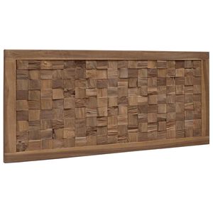 vidaXL Testiera del letto Naturale Legno di teak solido