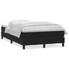 vidaXL Giroletto a Molle con Materasso Nero 120x210 cm in Velluto