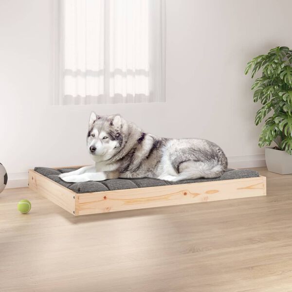 vidaXL Cuccia per Cani 101,5x74x9 cm in Legno Massello di Pino