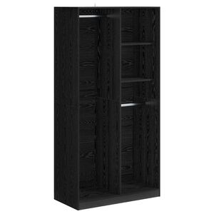 vidaXL Guardaroba Rovere nero 100 x 50 x 200 cm Legno ingegnerizzato