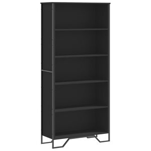 vidaXL Libreria Nera 80x31x169 cm in Truciolato
