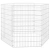 vidaXL Recinto per Animali Ruspante 6 Pannelli 54x80 cm Ferro Zincato