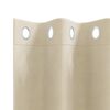 vidaXL Tende oscuranti 2 pcs Crema 140 x 140 cm Velluto