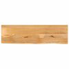 vidaXL Piano Tavolo Bordi Vivi 120x40x2,5 cm Legno Massello di Mango