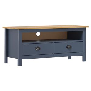 vidaXL Mobile Porta TV Hill Grigio 110x40x47 cm in Legno di Pino
