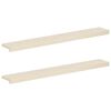 vidaXL Soglie per finestre 2 pz Bianco 110 x 15 x 2 cm