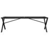 vidaXL Telaio Gambe a X per Tavolino da Salotto 140x30x43cm in Acciaio