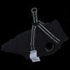 vidaXL Cappotto Cani con Imbracatura Impermeabile Riflettente Nero L24