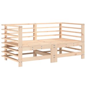 vidaXL Divani Angolari da Giardino 2 pz in Legno Massello di Pino