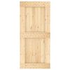 vidaXL Porta NARVIK Naturale 95 x 210 cm Legno di pino solido