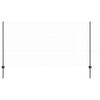 vidaXL Recinzione con Posto Grigio 1,2 x 10 m Acciaio e PVC