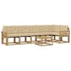 vidaXL Set di divani da esterno 7 pz 6-Posti Bianco e Beige
