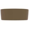 vidaXL Lavandino Lusso Rotondo Crema Opaco 40x15 cm in Ceramica