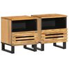 vidaXL Comodini 2pz 40x34x46 cm in Legno Massello di Mango