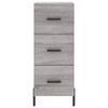 vidaXL Credenza Grigio Sonoma 34,5x34x90 cm in Legno Multistrato