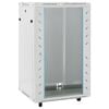 vidaXL Armadietto di Rete 18U 19" IP20 Grigio 60x60x100 cm
