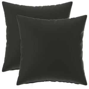 vidaXL Federa 2 pcs HEERLEN Nero 30 x 30 cm Poliestere