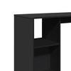 vidaXL Tavolo Bar con Ripiano Nero 124x46x103,5 cm Legno Multistrato