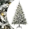 vidaXL Albero di Natale Artificiale Pre-illuminato con Set di Palline