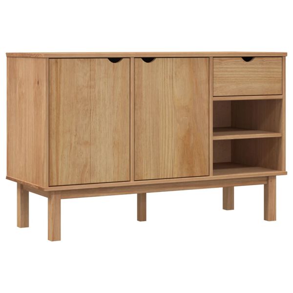 vidaXL Credenza OTTA 114x43x73,5 cm in Legno Massello di Pino