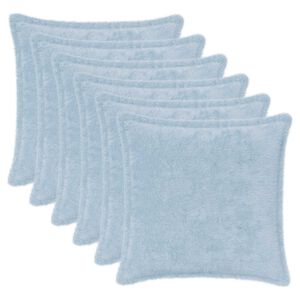 vidaXL Federa 6 pz HOUTEN Azzurro 30 x 30 cm