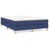 vidaXL Giroletto a Molle con Materasso Blu 140x190 cm in Tessuto