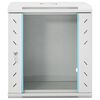 vidaXL Armadietto di Rete a Parete 12U da 19" IP20 53x40x60 cm