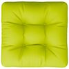 vidaXL Cuscino per Pallet Verde Brillante 58x58x10 cm in Tessuto