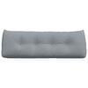 vidaXL Cuscino per Schiena Grigio chiaro 140 x 24 x 50 cm Tessuto