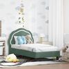 vidaXL Struttura letto per bambini con testata Verde Mare 70 x 140 cm
