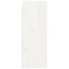 vidaXL Pensile Bianco 30x30x80 cm in Legno Massello di Pino