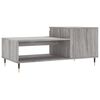 vidaXL Tavolino da Salotto grigio sonoma 100x50x45cm Legno Multistrato